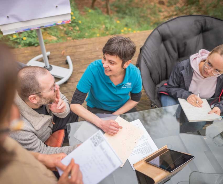 Coaching und Weiterbildung für Hundetrainer in der Gruppe Trainingsplanung und Austausch im Seminar